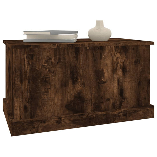 Vidaxl Storage Box Smoked Oak 70X40x38 Cm Engineered Wood Storage Boxes