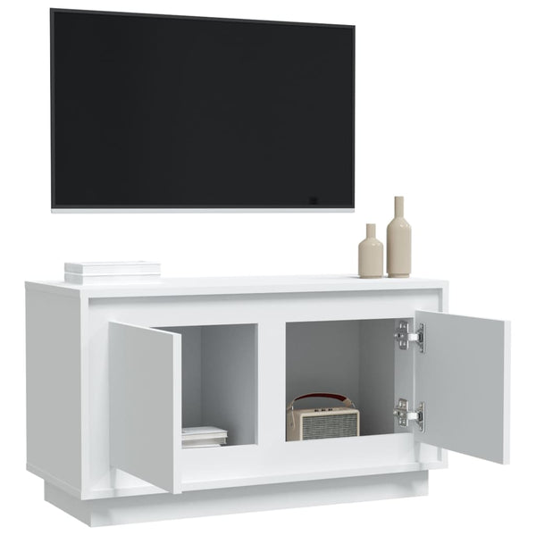 Tv Cabinet White 80X35x45 Cm Engineered Wood Tv Stands & Entertainment Units
