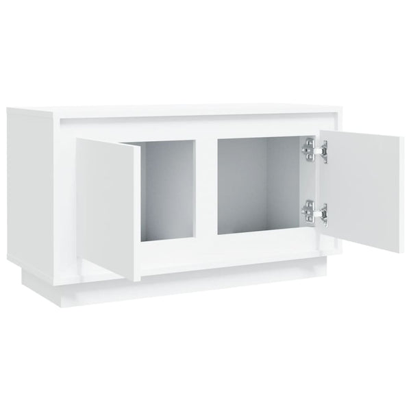 Tv Cabinet White 80X35x45 Cm Engineered Wood Tv Stands & Entertainment Units
