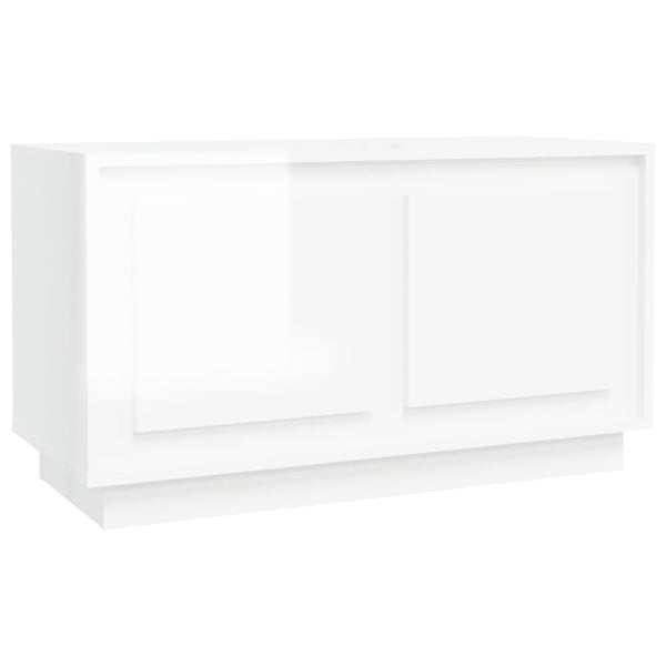 Tv Cabinet High Gloss White 80X35x45 Cm Engineered Wood Tv Stands & Entertainment Units