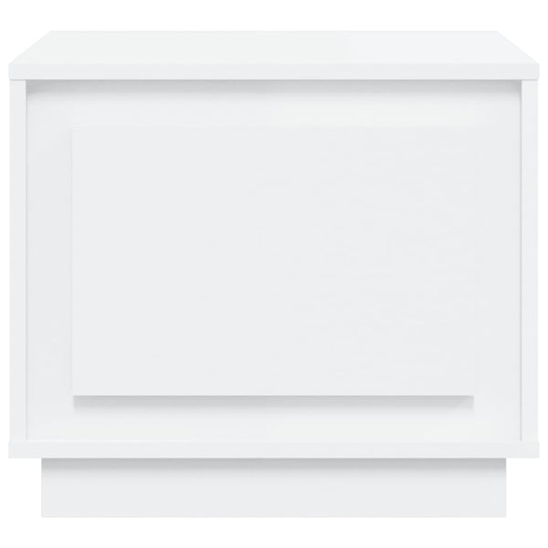 Coffee Table White 51X50x44 Cm Engineered Wood Coffee Tables