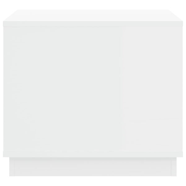 Coffee Table White 51X50x44 Cm Engineered Wood Coffee Tables