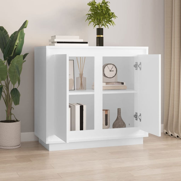 Sideboard White 80X34x75 Cm Engineered Wood Sideboards & Buffets