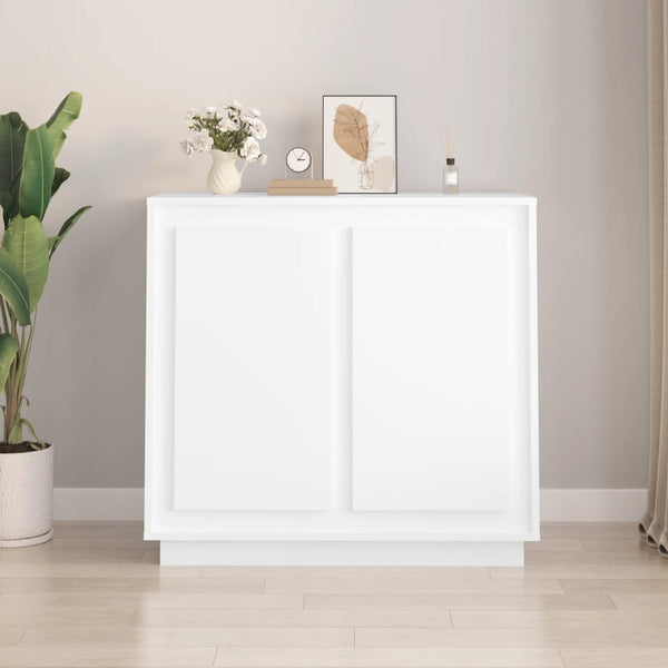 Sideboard White 80X34x75 Cm Engineered Wood Sideboards & Buffets