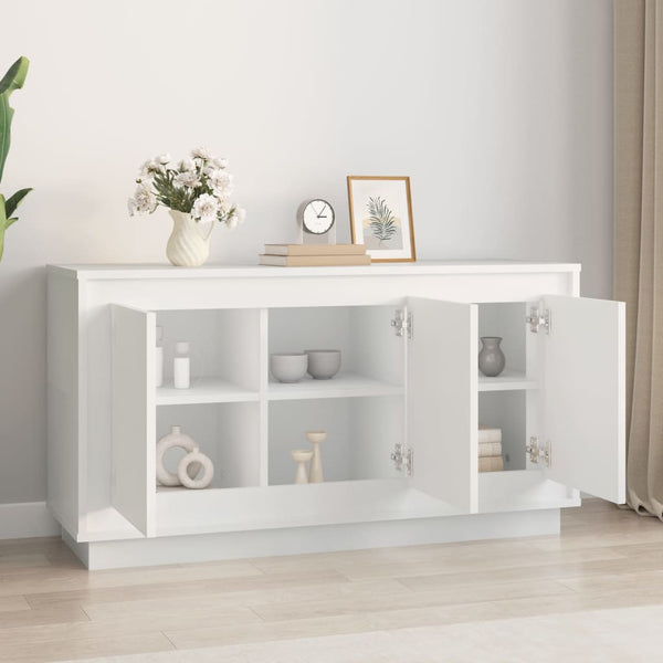 Sideboard White 102X35x55 Cm Engineered Wood Sideboards & Buffets
