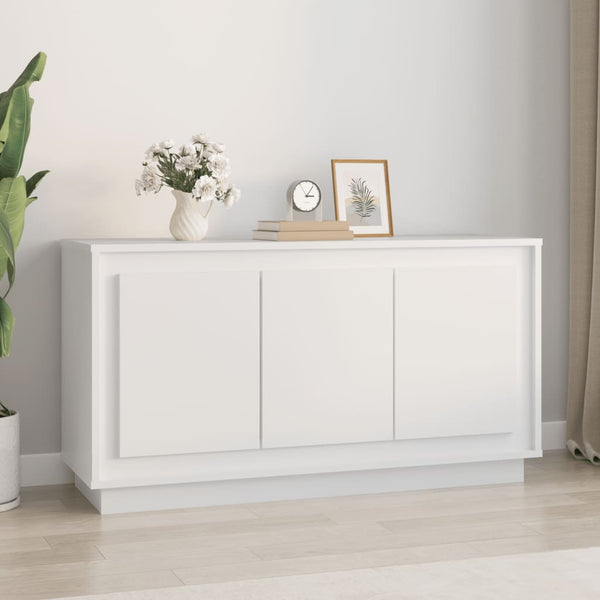 Sideboard White 102X35x55 Cm Engineered Wood Sideboards & Buffets