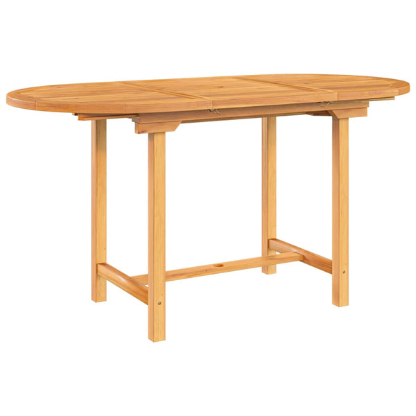 Patio & Garden Tables Extending Garden Table 110 160X80x75 Cm Solid Wood Teak