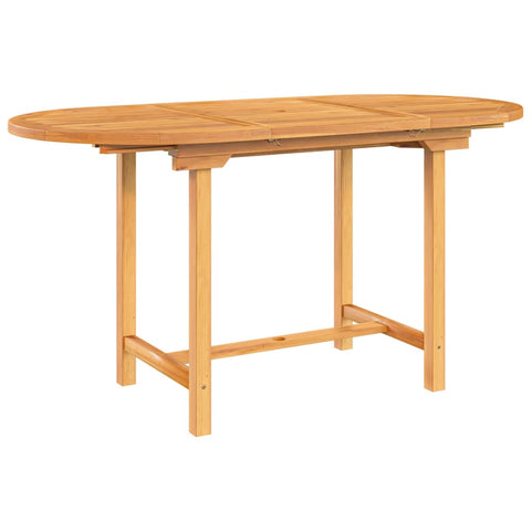 Patio & Garden Tables Extending Garden Table 110 160X80x75 Cm Solid Wood Teak