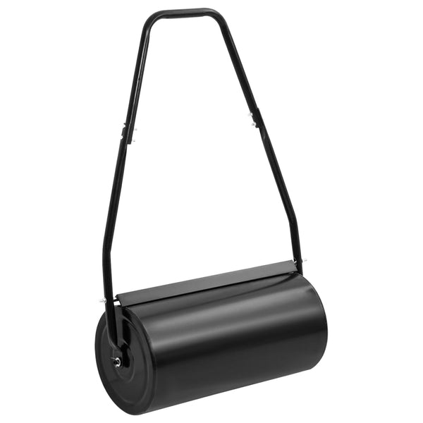 Garden Lawn Roller With Handle Black 42 Iron And Steel