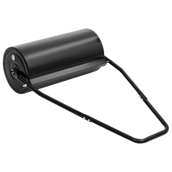 Garden Lawn Roller With Handle Black 42 Iron And Steel
