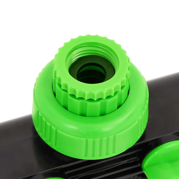 Vidaxl 4 Way Tap Adaptor Green And Black 19.5X6x11 Cm Abs & Pp Lawn Sprinklers & Sprinkler Heads