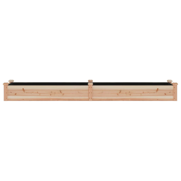 Vidaxl Garden Raised Bed With Liner 240X45x25 Cm Solid Wood Fir Raised Garden Beds