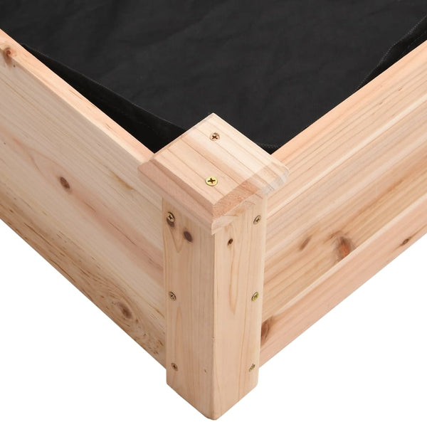 Vidaxl Garden Raised Bed With Liner 240X45x25 Cm Solid Wood Fir Raised Garden Beds