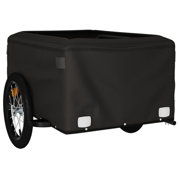 Vidaxl Bike Trailer Black And Yellow 45 Kg Iron Trailers