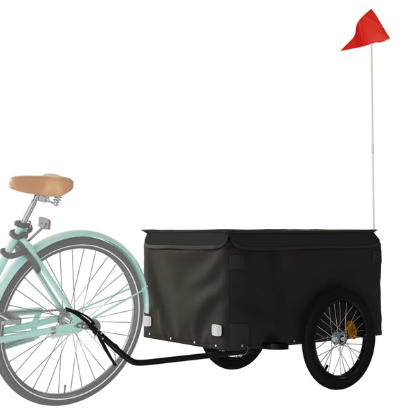 Bike Trailer Black 45 Kg Iron Trailers