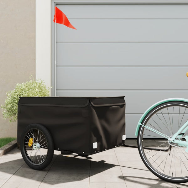 Bike Trailer Black 45 Kg Iron Trailers