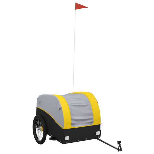Bike Trailer Black And Yellow 45 Kg Iron Trailers