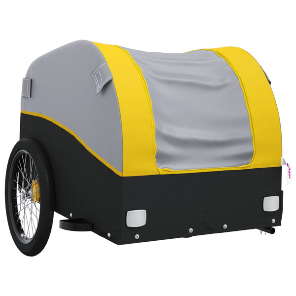 Bike Trailer Black And Yellow 45 Kg Iron Trailers