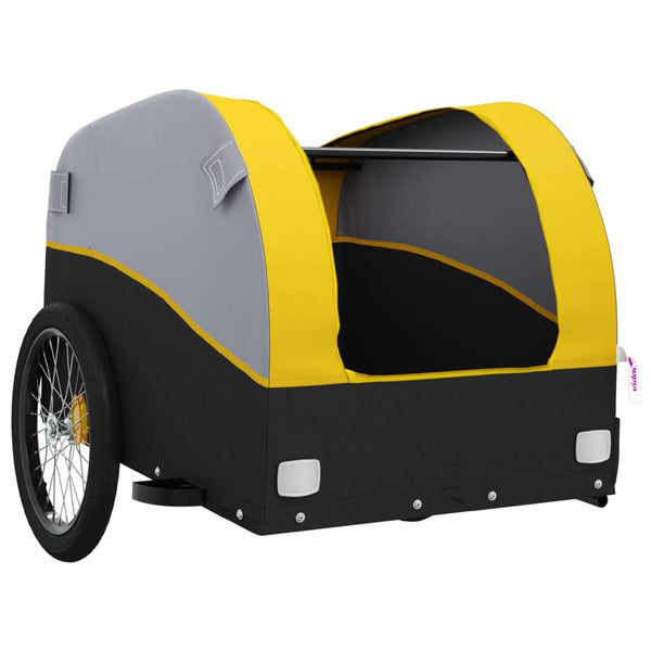 Bike Trailer Black And Yellow 45 Kg Iron Trailers