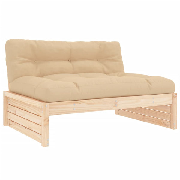 Vidaxl 5 Piece Garden Lounge Set With Cushions Solid Wood Other Patio & Garden Furniture