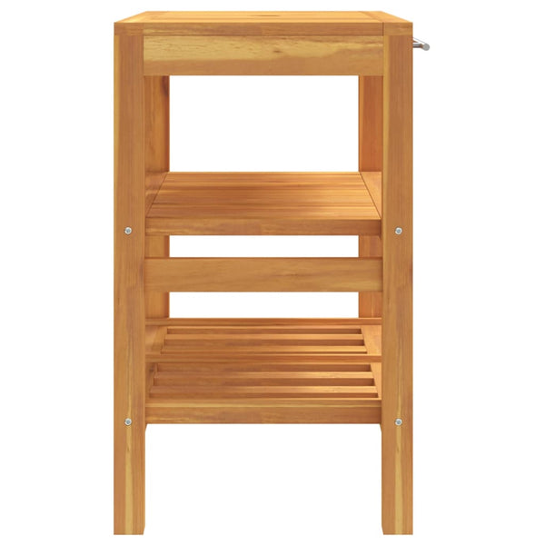 Bathroom Vanity Cabinet With 2 Shelves 74X45x75 Cm Solid Wood Bathroom Cabinets