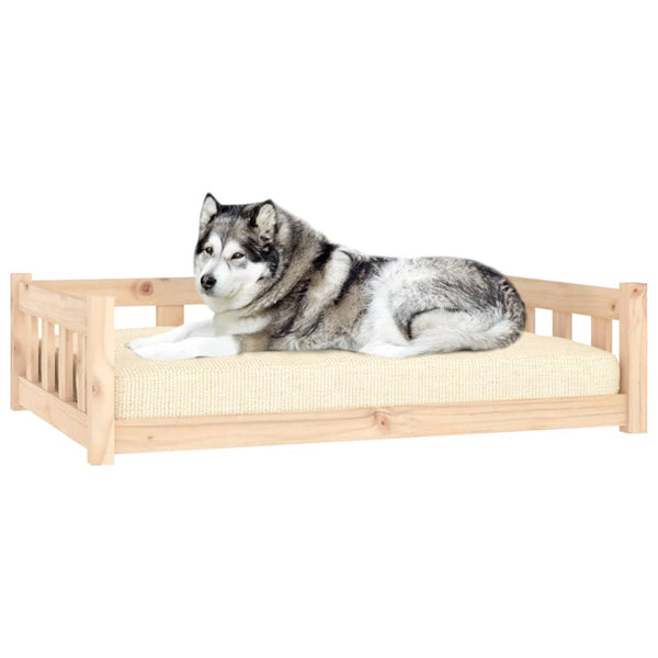 Vidaxl Dog Bed 105.5X75.5X28 Cm Solid Wood Pine Pet Beds