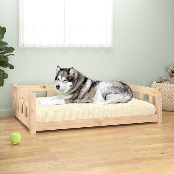 Vidaxl Dog Bed 105.5X75.5X28 Cm Solid Wood Pine Pet Beds