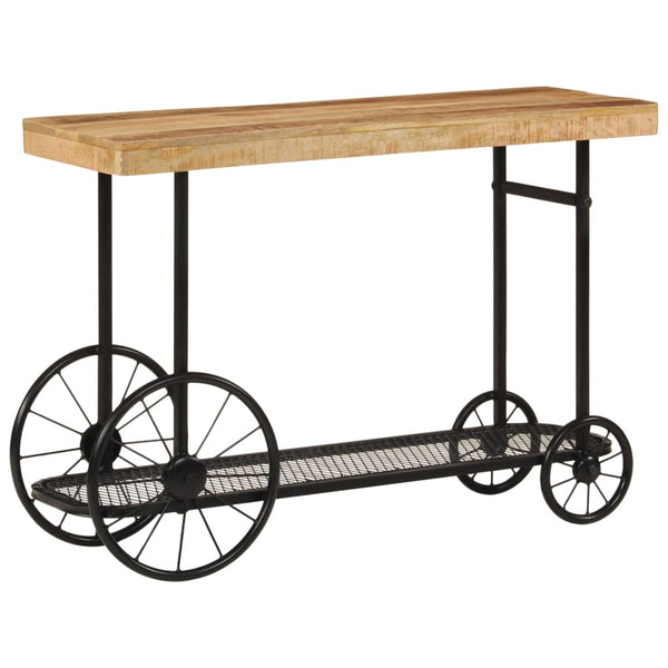 Console Table 112X36x76 Cm Solid Wood Mango And Iron Tables