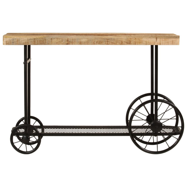 Console Table 112X36x76 Cm Solid Wood Mango And Iron Tables