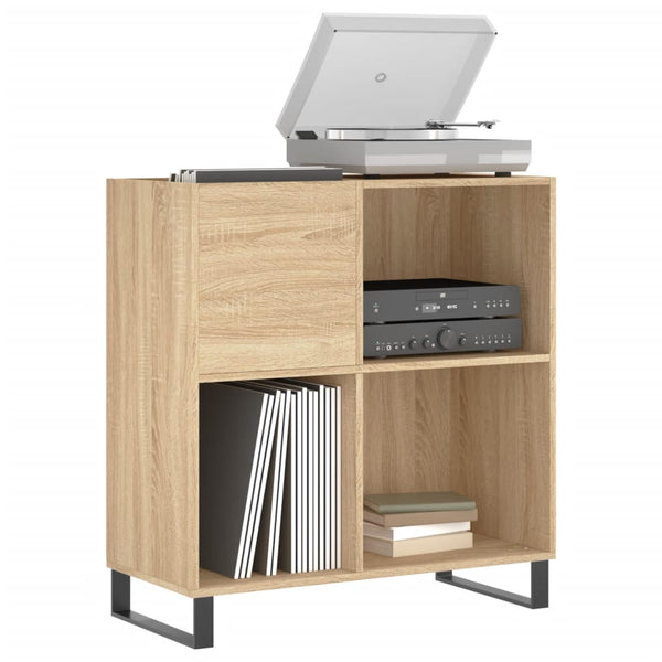 Vidaxl Record Cabinet Sonoma Oak 84.5X38x89 Cm Engineered Wood Cabinets & Cupboards