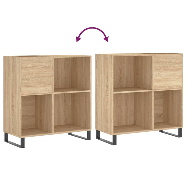 Vidaxl Record Cabinet Sonoma Oak 84.5X38x89 Cm Engineered Wood Cabinets & Cupboards