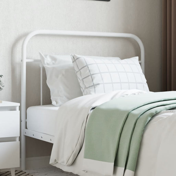 Metal Headboard White 107 Cm King Single Bed Frames