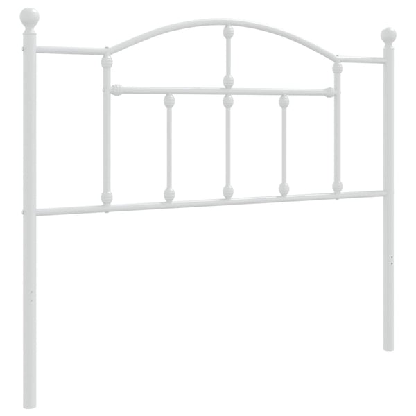Metal Headboard White 107 Cm Headboards & Footboards