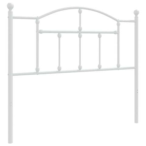 Metal Headboard White 107 Cm Headboards & Footboards
