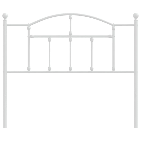 Metal Headboard White 107 Cm Headboards & Footboards