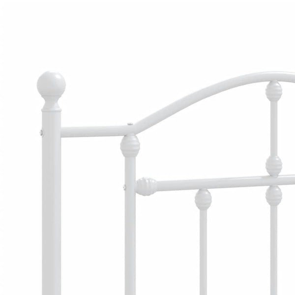 Metal Headboard White 107 Cm Headboards & Footboards