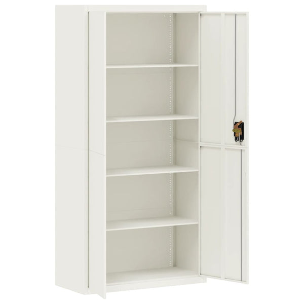Cabinets & Cupboards File Cabinet White 90X40x180 Cm Steel