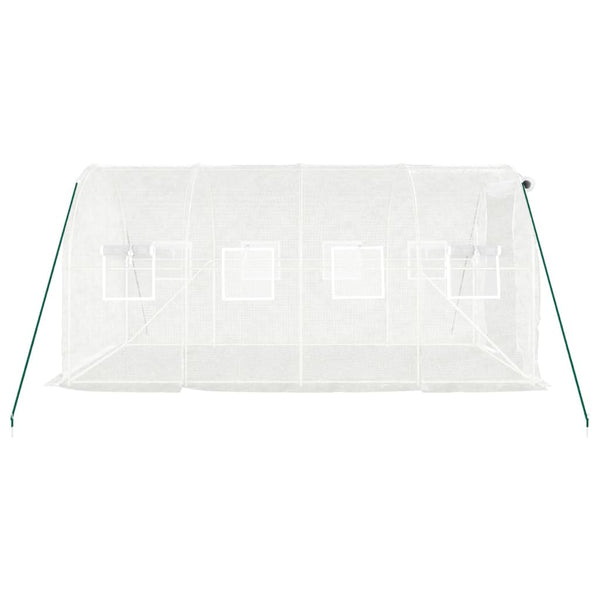 Greenhouse With Steel Frame White 8 Maa 4X2x2 Greenhouses