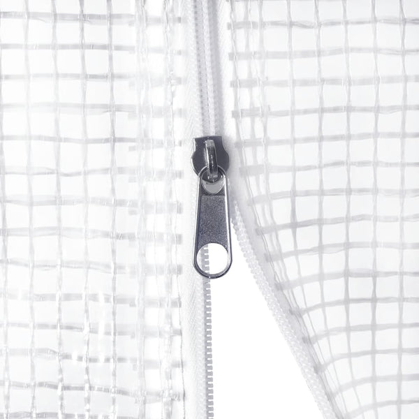 Greenhouse With Steel Frame White 8 Maa 4X2x2 Greenhouses