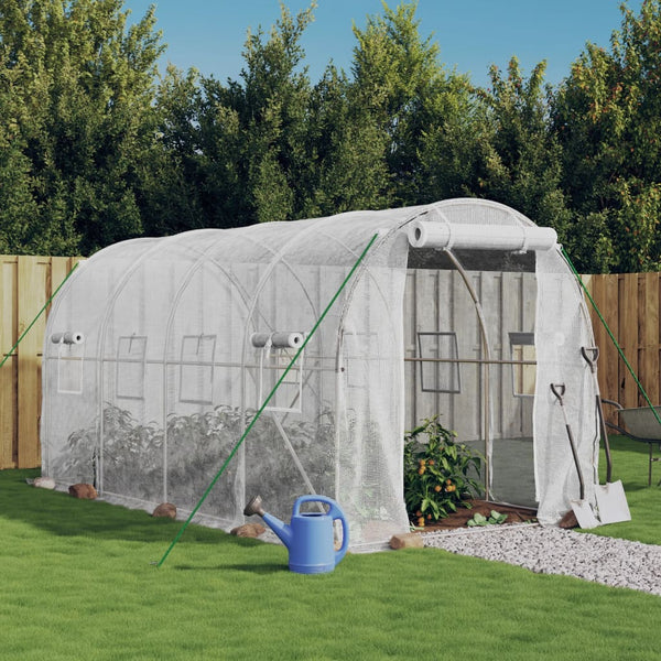 Greenhouse With Steel Frame White 8 Maa 4X2x2 Greenhouses