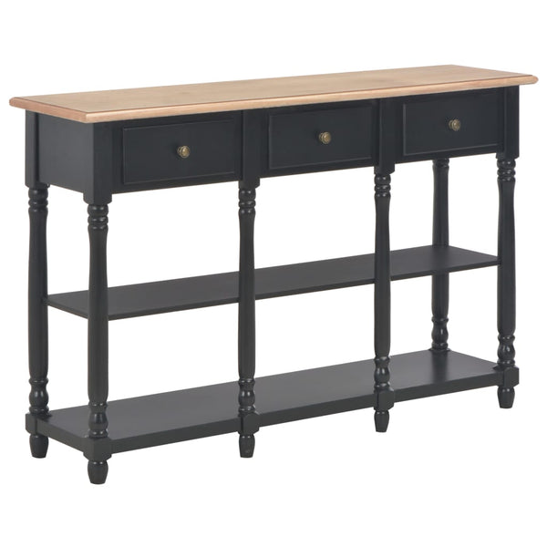 Console Table Black 110X30x76cm Engineered Wood Tables