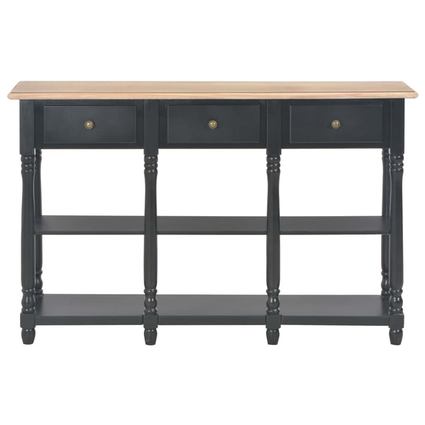 Console Table Black 110X30x76cm Engineered Wood Tables