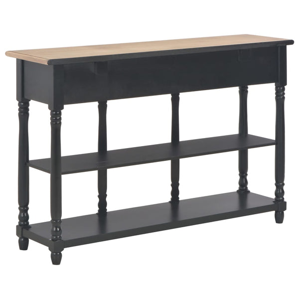 Console Table Black 110X30x76cm Engineered Wood Tables