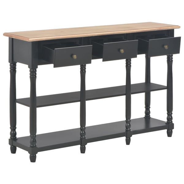 Console Table Black 110X30x76cm Engineered Wood Tables