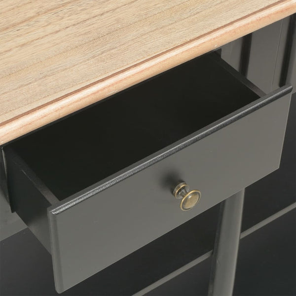 Console Table Black 110X30x76cm Engineered Wood Tables