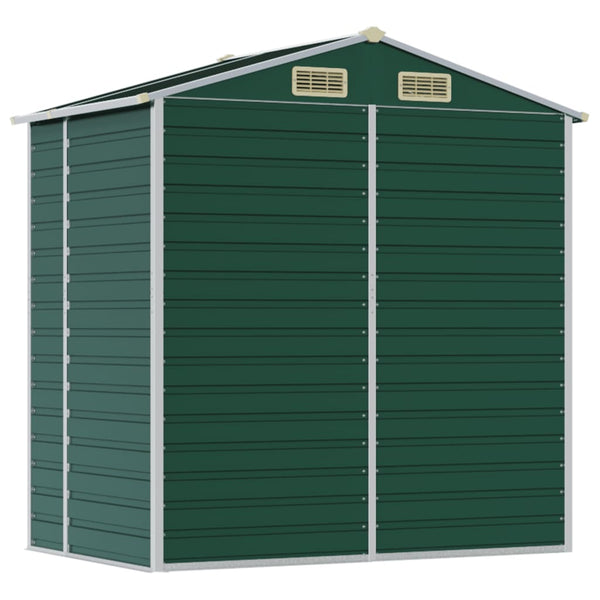 Sheds Summerhouses Carports Garden Shed Green 191X130x198 Cm Galvanised Steel