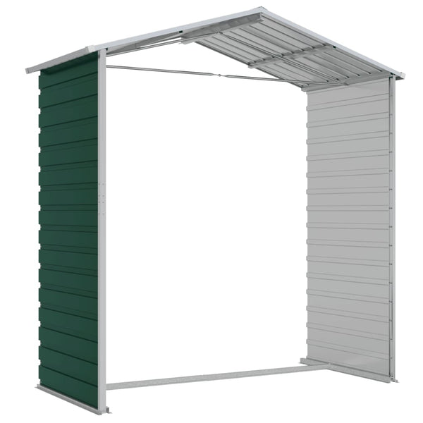 Sheds Summerhouses Carports Garden Shed Green 191X130x198 Cm Galvanised Steel