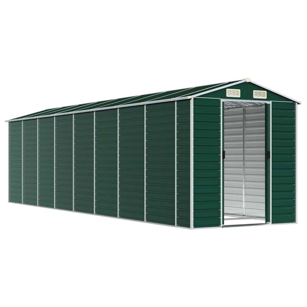 Vidaxl Garden Shed Green 191X725x198 Cm Galvanised Steel Sheds Summerhouses Carports