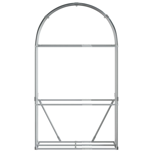 Vidaxl Log Holder Anthracite 120X45x210 Cm Galvanised Steel Firewood Racks