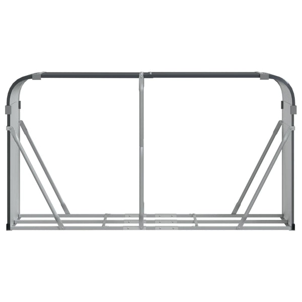 Vidaxl Log Holder Anthracite 180X45x100 Cm Galvanised Steel Firewood Racks